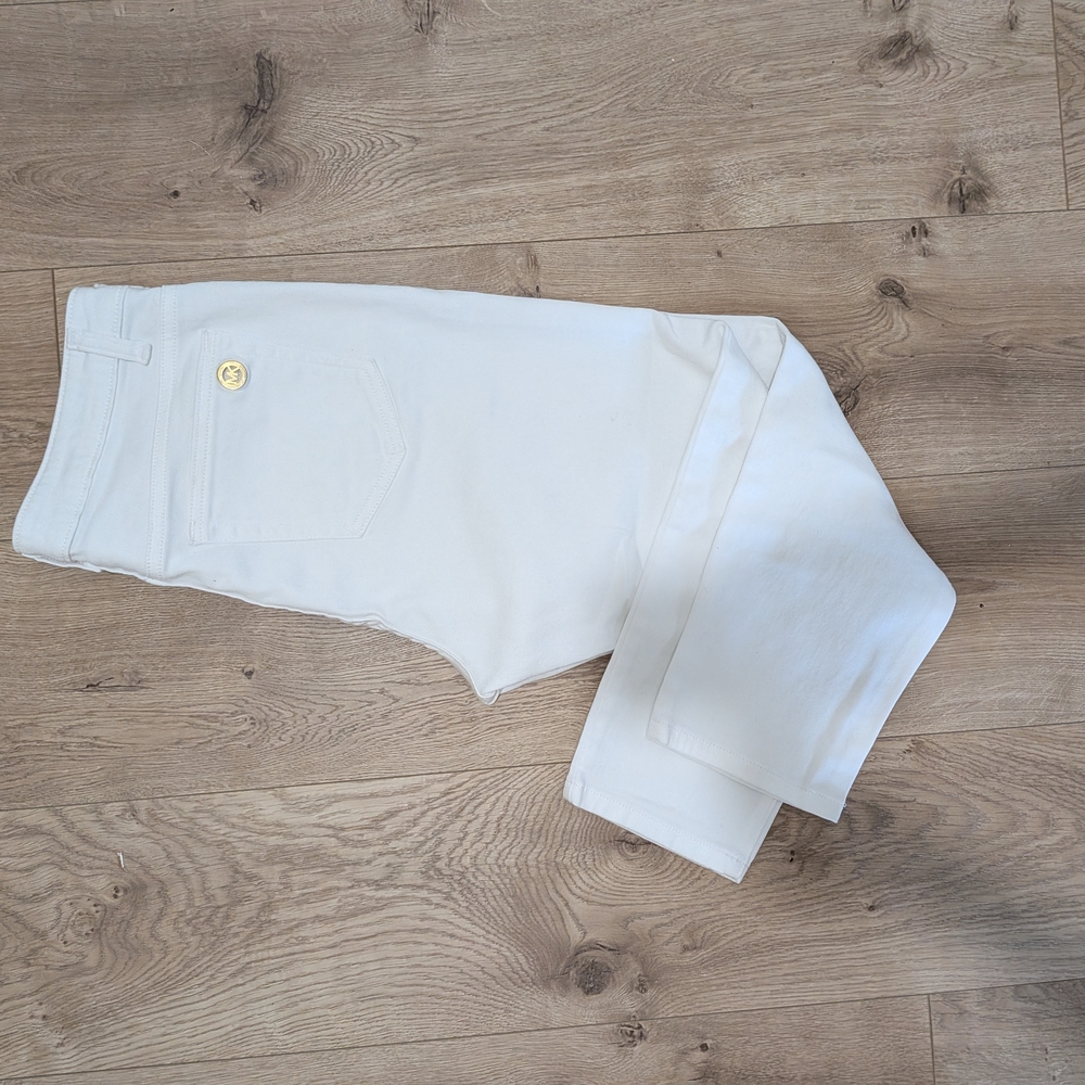 Michael Kors Women's Cropped White Jeans - Picture 2 of 2